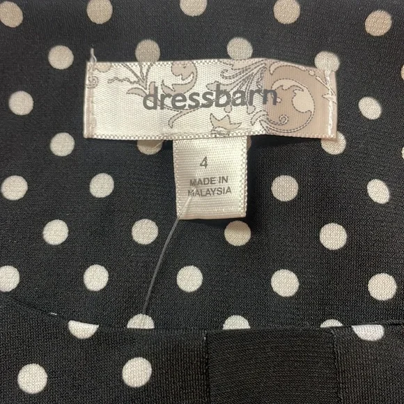 Dress Barn Black & White Dress Size 4 $34 - Picture 4 of 6